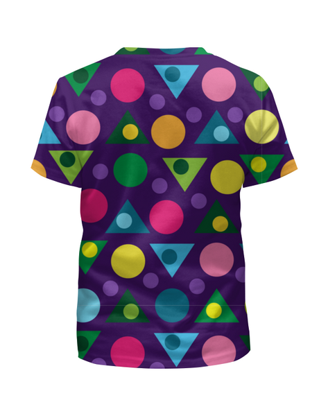 Заказать детскую футболку в Москве. Футболка с полной запечаткой для мальчиков Пёстрая геометрия от IrinkaArt  - готовые дизайны и нанесение принтов.