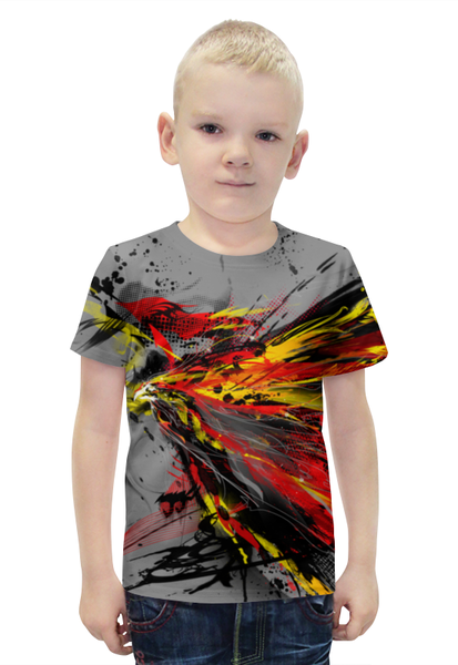 Заказать детскую футболку в Москве. Футболка с полной запечаткой для мальчиков Феникс от printik - готовые дизайны и нанесение принтов.