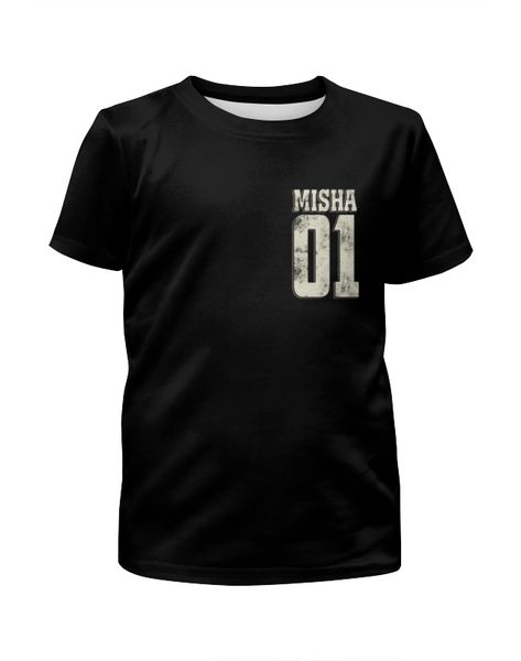 Заказать детскую футболку в Москве. Футболка с полной запечаткой для мальчиков Миша 01 от weeert - готовые дизайны и нанесение принтов.