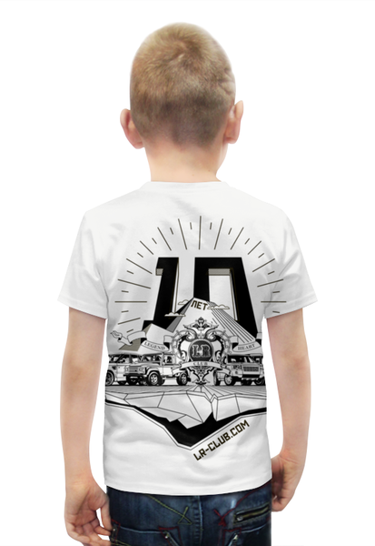 Заказать детскую футболку в Москве. Футболка с полной запечаткой для мальчиков "10 лет" от Дмитрий - готовые дизайны и нанесение принтов.