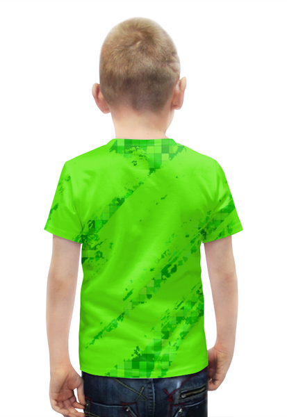 Заказать детскую футболку в Москве. Футболка с полной запечаткой для мальчиков MINECRAFT | МАЙНКРАФТ от vista12761@rambler.ru - готовые дизайны и нанесение принтов.