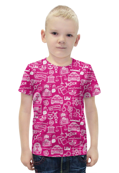 Заказать детскую футболку в Москве. Футболка с полной запечаткой для мальчиков Криминал от Илья Щеблецов - готовые дизайны и нанесение принтов.