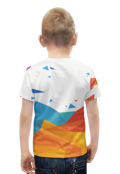 Заказать детскую футболку в Москве. Футболка с полной запечаткой для мальчиков Crash Poly от Ваня Клименко - готовые дизайны и нанесение принтов.