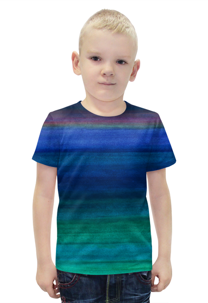 Заказать детскую футболку в Москве. Футболка с полной запечаткой для мальчиков морской бриз от Sofia Allen - готовые дизайны и нанесение принтов.