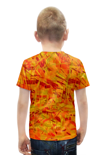 Заказать детскую футболку в Москве. Футболка с полной запечаткой для мальчиков Желтые полосы от THE_NISE  - готовые дизайны и нанесение принтов.
