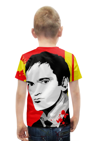 Заказать детскую футболку в Москве. Футболка с полной запечаткой для мальчиков Квентин Тарантино от kenny - готовые дизайны и нанесение принтов.