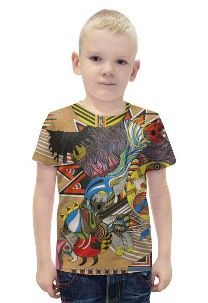 Заказать детскую футболку в Москве. Футболка с полной запечаткой для мальчиков Psychedelic  от Даниил Шабак - готовые дизайны и нанесение принтов.