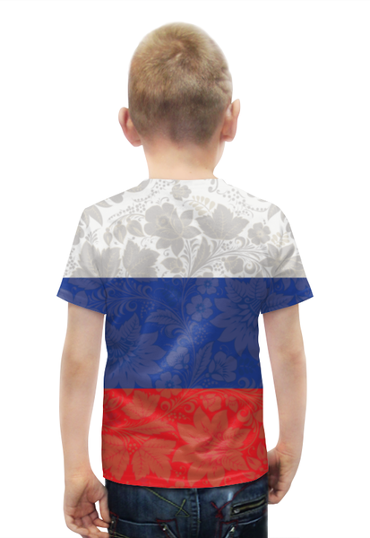 Заказать детскую футболку в Москве. Футболка с полной запечаткой для мальчиков Я люблю Россию! от Chance777 - готовые дизайны и нанесение принтов.