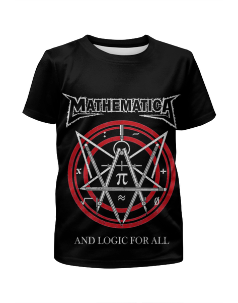 Заказать детскую футболку в Москве. Футболка с полной запечаткой для мальчиков Metallica (Mathematica) от Leichenwagen - готовые дизайны и нанесение принтов.