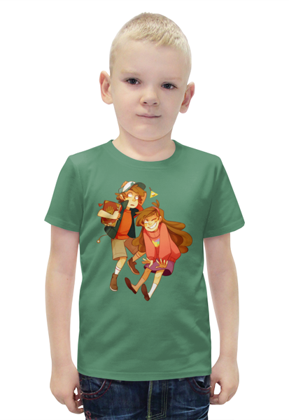 Заказать детскую футболку в Москве. Футболка с полной запечаткой для мальчиков Gravity Falls от ПРИНТЫ ПЕЧАТЬ  - готовые дизайны и нанесение принтов.