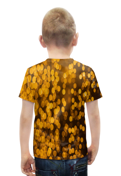 Заказать детскую футболку в Москве. Футболка с полной запечаткой для мальчиков Золотой от THE_NISE  - готовые дизайны и нанесение принтов.