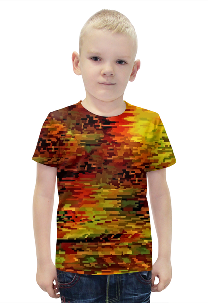 Заказать детскую футболку в Москве. Футболка с полной запечаткой для мальчиков Краски осени от THE_NISE  - готовые дизайны и нанесение принтов.