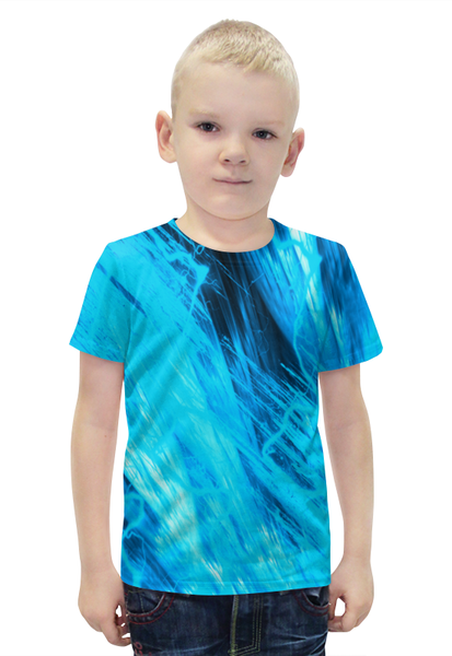 Заказать детскую футболку в Москве. Футболка с полной запечаткой для мальчиков Узор красок от THE_NISE  - готовые дизайны и нанесение принтов.