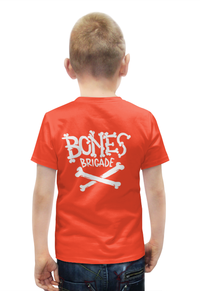 Заказать детскую футболку в Москве. Футболка с полной запечаткой для мальчиков Bones Brigade от Leichenwagen - готовые дизайны и нанесение принтов.