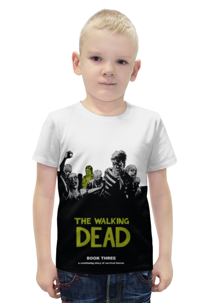 Заказать детскую футболку в Москве. Футболка с полной запечаткой для мальчиков Walking Dead от cherdantcev - готовые дизайны и нанесение принтов.