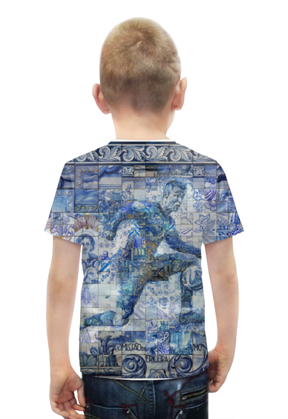 Заказать детскую футболку в Москве. Футболка с полной запечаткой для мальчиков Криштиану Роналду от CoolDesign - готовые дизайны и нанесение принтов.