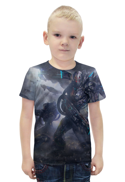 Заказать детскую футболку в Москве. Футболка с полной запечаткой для мальчиков Инопланетный солдат от aleks_say - готовые дизайны и нанесение принтов.
