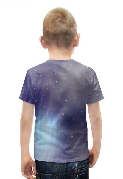 Заказать детскую футболку в Москве. Футболка с полной запечаткой для мальчиков Космос от ZVER  - готовые дизайны и нанесение принтов.