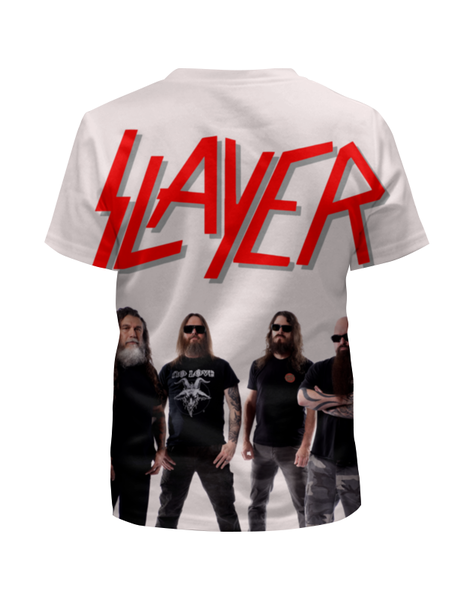 Заказать детскую футболку в Москве. Футболка с полной запечаткой для мальчиков Slayer Repentless 2015 (3) от Илья - готовые дизайны и нанесение принтов.