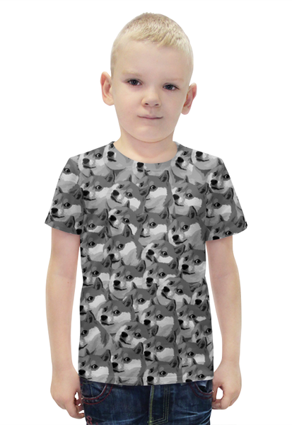 Заказать детскую футболку в Москве. Футболка с полной запечаткой для мальчиков Собачки от THE_NISE  - готовые дизайны и нанесение принтов.