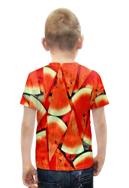 Заказать детскую футболку в Москве. Футболка с полной запечаткой для мальчиков Сочный арбуз от THE_NISE  - готовые дизайны и нанесение принтов.
