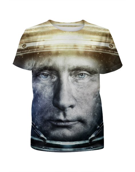 Заказать детскую футболку в Москве. Футболка с полной запечаткой для мальчиков Президент России от wolk2471 - готовые дизайны и нанесение принтов.