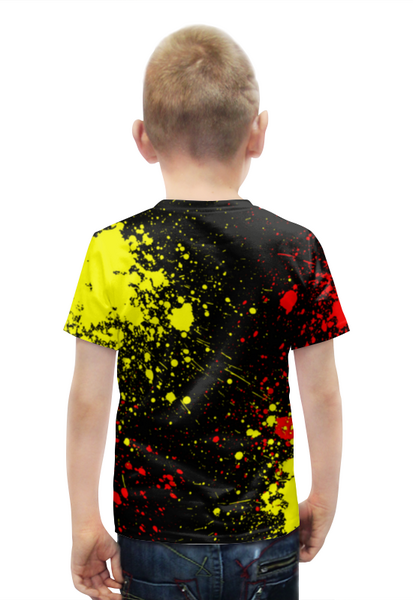 Заказать детскую футболку в Москве. Футболка с полной запечаткой для мальчиков AMONG US от weeert - готовые дизайны и нанесение принтов.