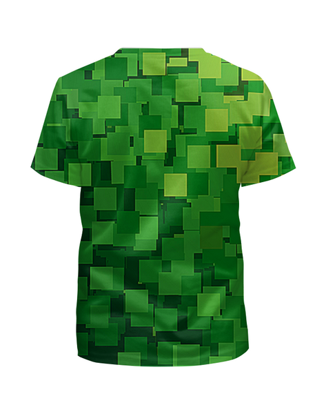 Заказать детскую футболку в Москве. Футболка с полной запечаткой для мальчиков Minecraft     от T-shirt print  - готовые дизайны и нанесение принтов.