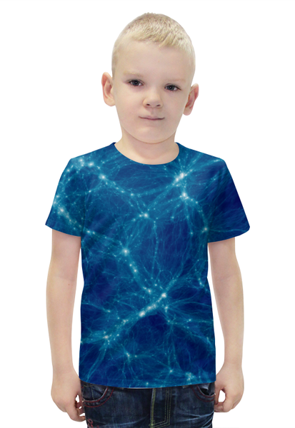 Заказать детскую футболку в Москве. Футболка с полной запечаткой для мальчиков NEURONS от Jimmy Flash - готовые дизайны и нанесение принтов.