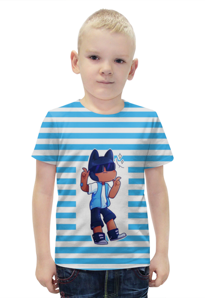 Заказать детскую футболку в Москве. Футболка с полной запечаткой для мальчиков Brawl Stars от vista12761@rambler.ru - готовые дизайны и нанесение принтов.