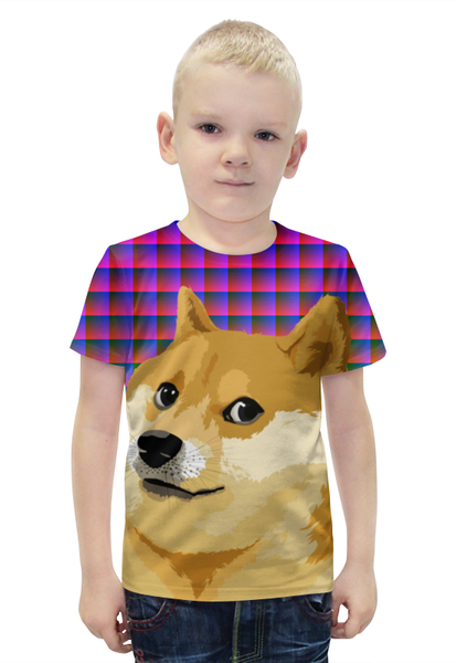 Заказать детскую футболку в Москве. Футболка с полной запечаткой для мальчиков DOGE DOGE от Jimmy Flash - готовые дизайны и нанесение принтов.