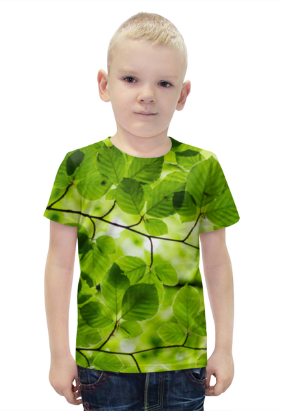 Заказать детскую футболку в Москве. Футболка с полной запечаткой для мальчиков Весна от FireFoxa - готовые дизайны и нанесение принтов.
