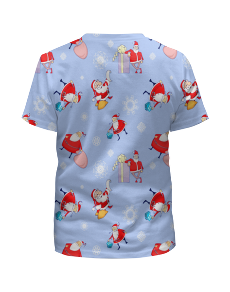 Заказать детскую футболку в Москве. Футболка с полной запечаткой для мальчиков Дед мороз от THE_NISE  - готовые дизайны и нанесение принтов.
