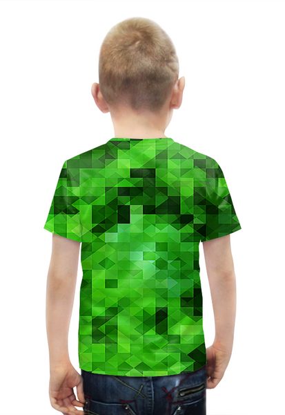 Заказать детскую футболку в Москве. Футболка с полной запечаткой для мальчиков Minecraft   от T-shirt print  - готовые дизайны и нанесение принтов.