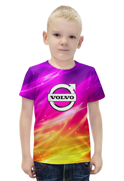 Заказать детскую футболку в Москве. Футболка с полной запечаткой для мальчиков Volvo от THE_NISE  - готовые дизайны и нанесение принтов.
