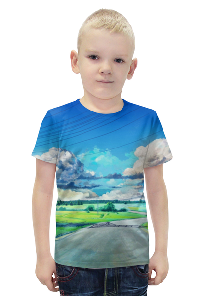Заказать детскую футболку в Москве. Футболка с полной запечаткой для мальчиков Бесконечное лето от qwee12 - готовые дизайны и нанесение принтов.