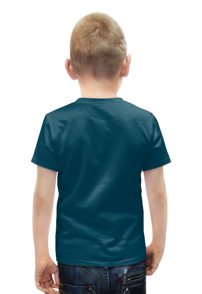 Заказать детскую футболку в Москве. Футболка с полной запечаткой для мальчиков Отпечаток в виде черепа от denis01001 - готовые дизайны и нанесение принтов.