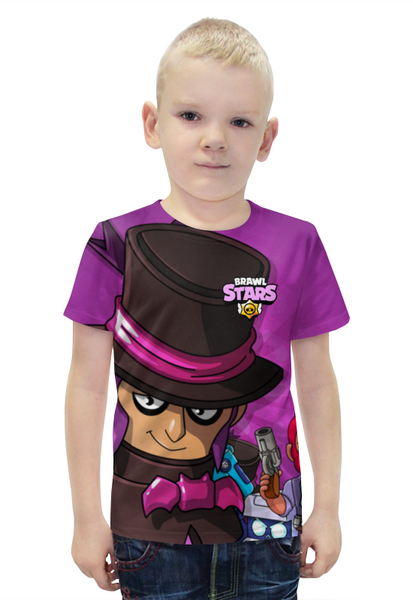 Заказать детскую футболку в Москве. Футболка с полной запечаткой для мальчиков BRAWL STARS MORTIS от geekbox - готовые дизайны и нанесение принтов.