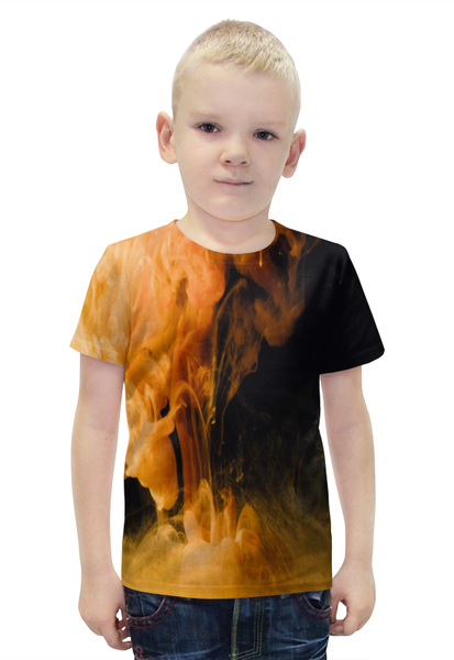 Заказать детскую футболку в Москве. Футболка с полной запечаткой для мальчиков Клубы дыма от THE_NISE  - готовые дизайны и нанесение принтов.
