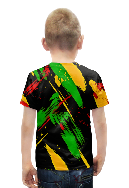 Заказать детскую футболку в Москве. Футболка с полной запечаткой для мальчиков Красочные пятна от THE_NISE  - готовые дизайны и нанесение принтов.