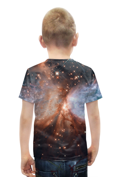 Заказать детскую футболку в Москве. Футболка с полной запечаткой для мальчиков Deep Space / Глубокий космос от Wanderer - готовые дизайны и нанесение принтов.