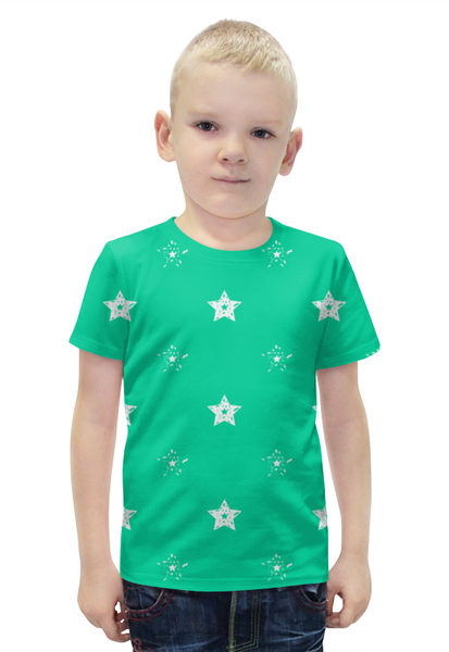 Заказать детскую футболку в Москве. Футболка с полной запечаткой для мальчиков звезды от THE_NISE  - готовые дизайны и нанесение принтов.