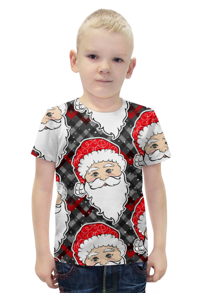 Заказать детскую футболку в Москве. Футболка с полной запечаткой для мальчиков Дед морозы (Новый год) от nadegda - готовые дизайны и нанесение принтов.