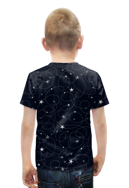 Заказать детскую футболку в Москве. Футболка с полной запечаткой для мальчиков созвездия от THE_NISE  - готовые дизайны и нанесение принтов.