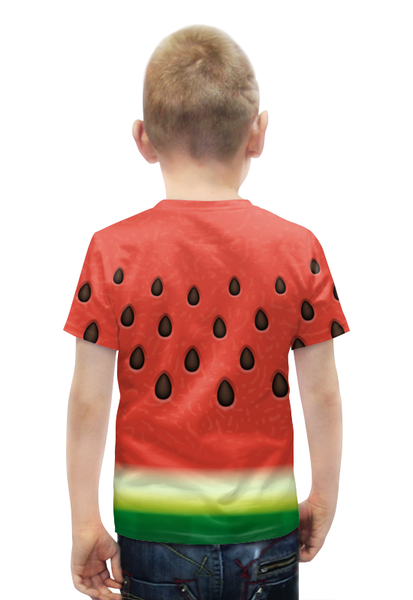 Заказать детскую футболку в Москве. Футболка с полной запечаткой для мальчиков арбузы от THE_NISE  - готовые дизайны и нанесение принтов.
