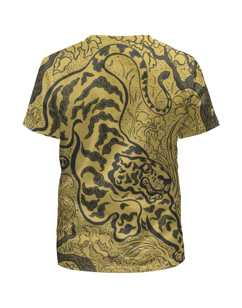 Заказать детскую футболку в Москве. Футболка с полной запечаткой для мальчиков Тигр в джунглях (Поль-Элье Рансон) от trend - готовые дизайны и нанесение принтов.