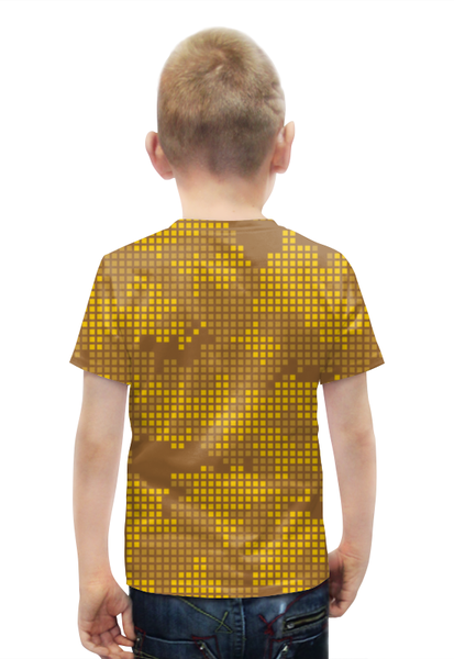 Заказать детскую футболку в Москве. Футболка с полной запечаткой для мальчиков Котёнок от Yaroslava - готовые дизайны и нанесение принтов.