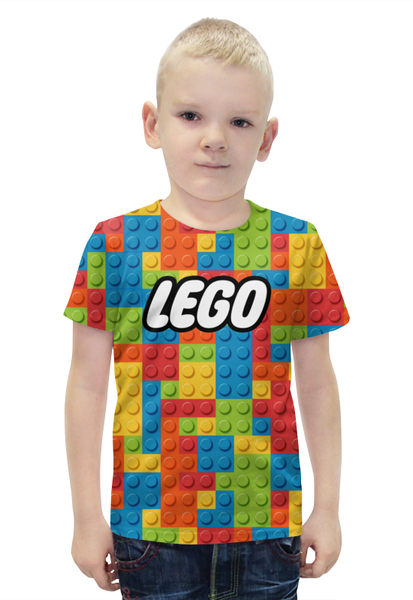 Заказать детскую футболку в Москве. Футболка с полной запечаткой для мальчиков LEGO   от CoolDesign - готовые дизайны и нанесение принтов.