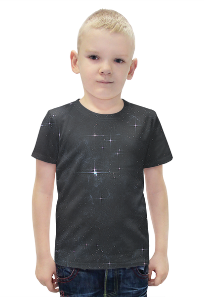 Заказать детскую футболку в Москве. Футболка с полной запечаткой для мальчиков Звёзды от Виктор Гришин - готовые дизайны и нанесение принтов.
