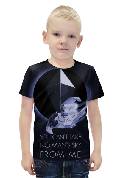 Заказать детскую футболку в Москве. Футболка с полной запечаткой для мальчиков No man's sky от galaxy secret - готовые дизайны и нанесение принтов.